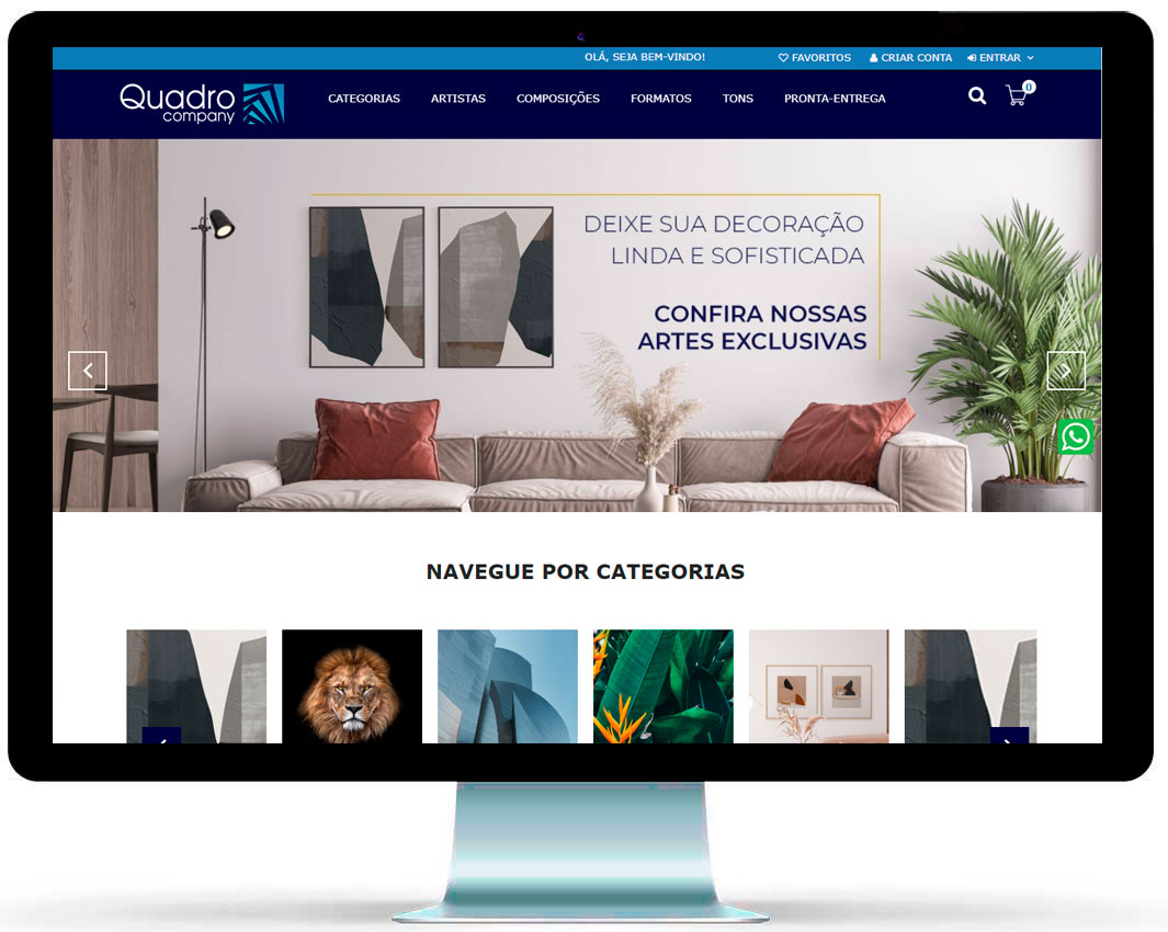 Loja Virtual Magento - Quadro Company