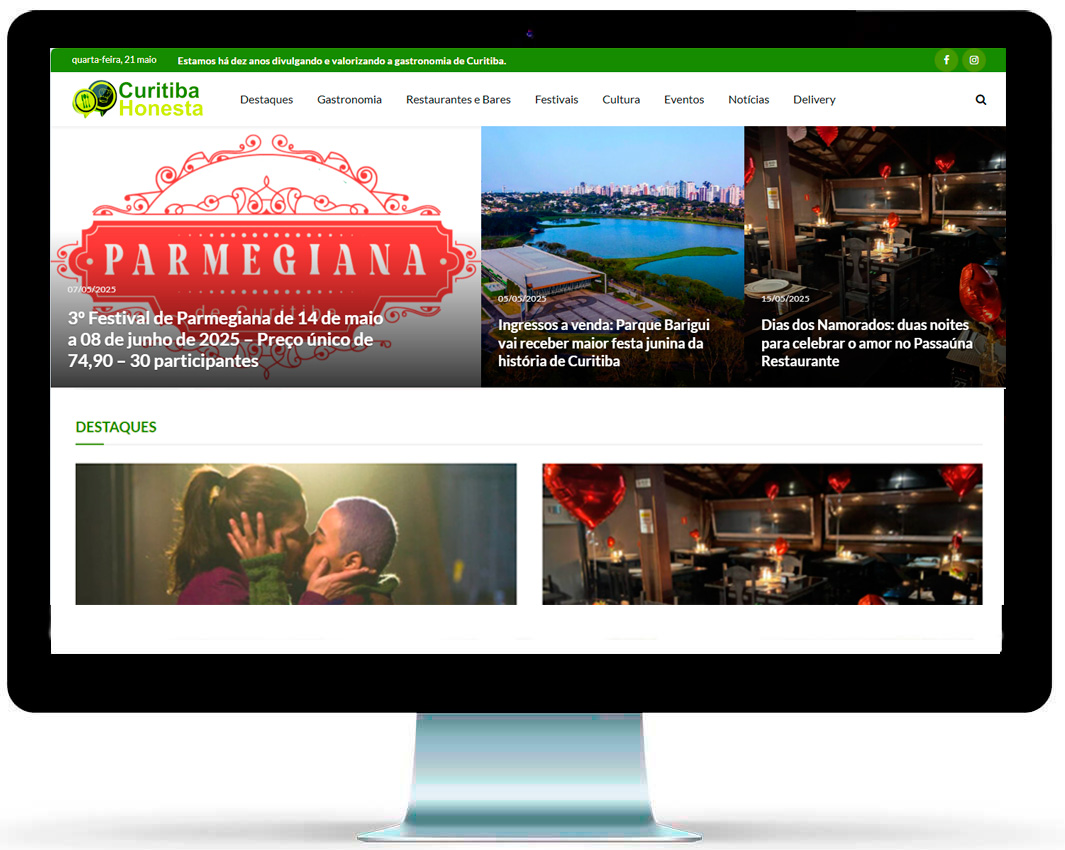 Site/Portal de Notícias em Wordpress - Curitiba Honesta Site/Portal de Notícias em Wordpress - Curitiba Honesta