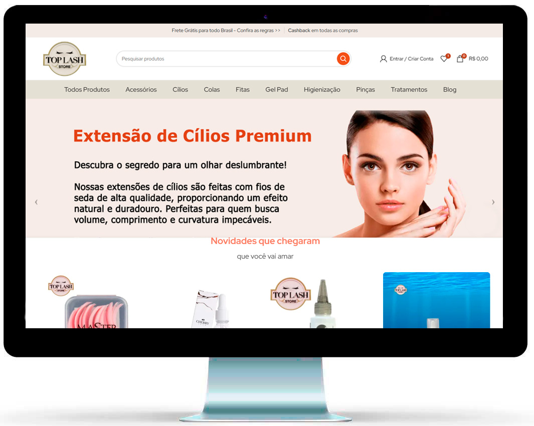 Loja Virtual em Woocommerce - Top Lash Store Loja Virtual em Woocommerce - Top Lash Store